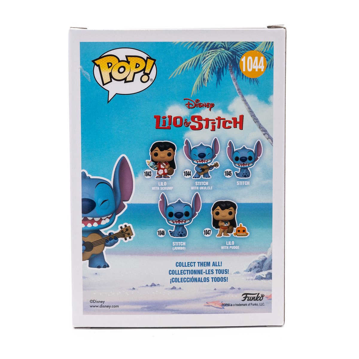 Lilo & Stitch Stitch with Ukulele Diamond Glitter Pop! #1044 Entertainment Earth Exclusive