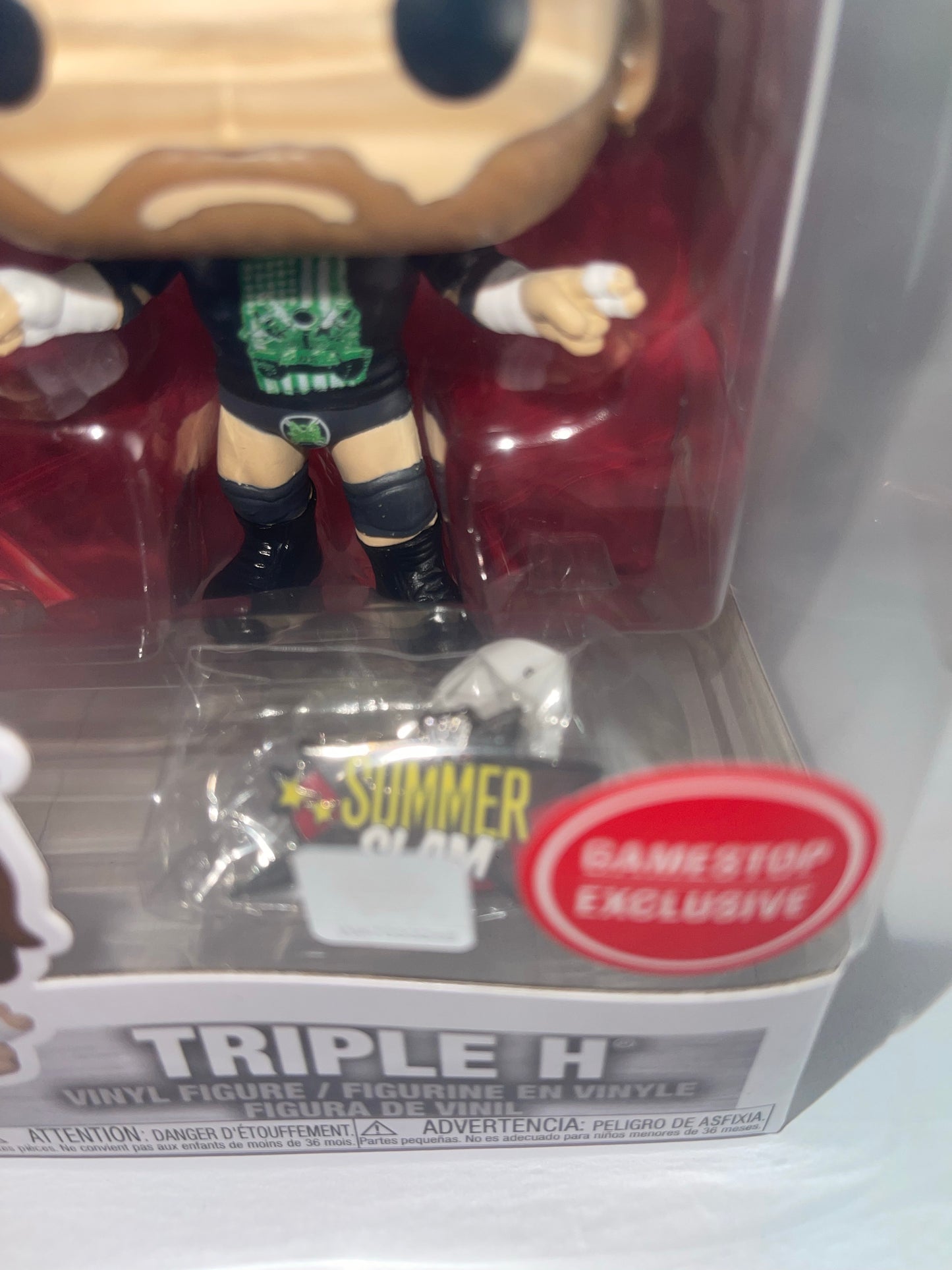 Triple H Funko Pop! WWE Game Stop Exclusive with Summer Slam Pin #99