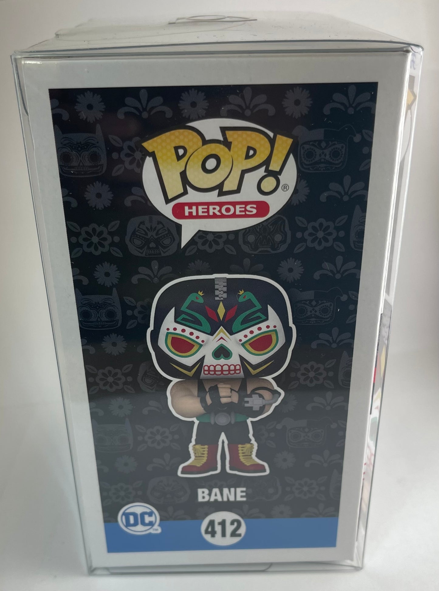 Bane Funko Pop! Heroes Dia De Los Miertos Glow in the Dark EE Exclusive #412