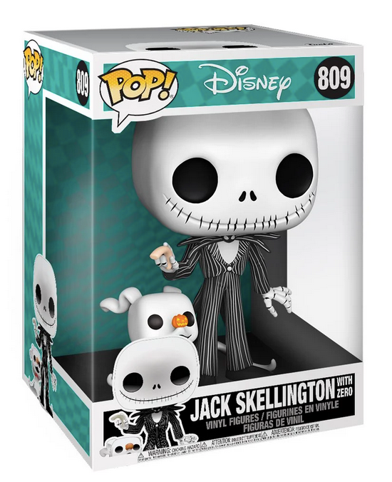 Funko POP! Jumbo: Nightmare Before Christmas- Black Light Jack & Zero