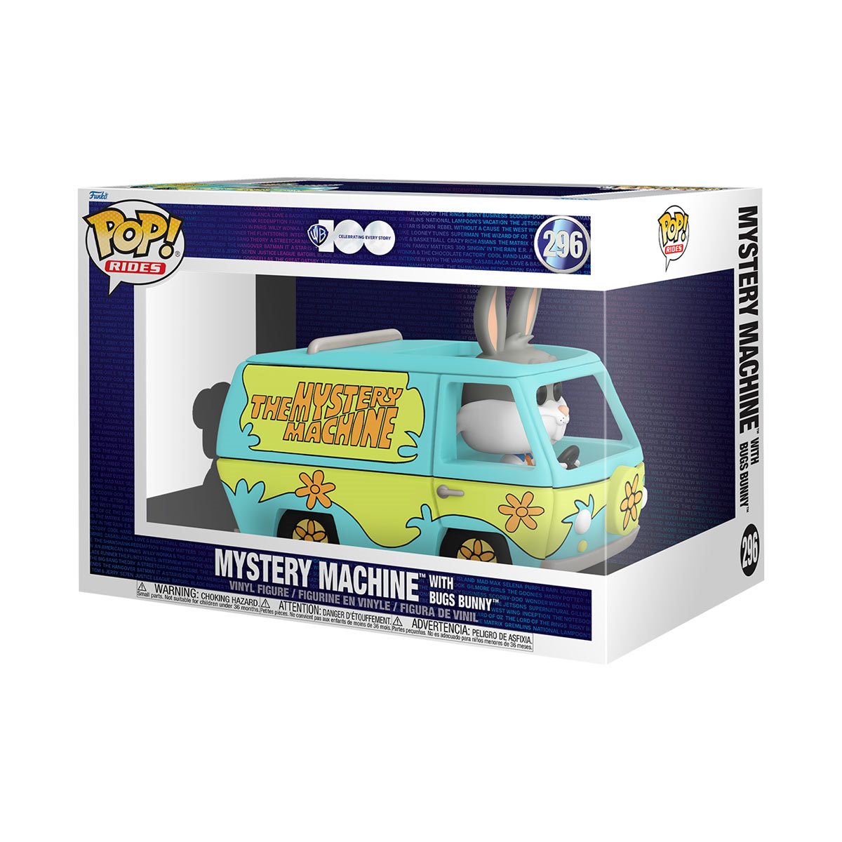 Warner Bros. 100th Anniversary Looney Tunes X Scooby-Doo Mystery Machine with Bugs Bunny Super Deluxe Pop! Ride #296