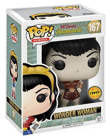 Funko POP! Heroes DC Comics Bombshells: Wonder Woman Limited Edition Chase #167