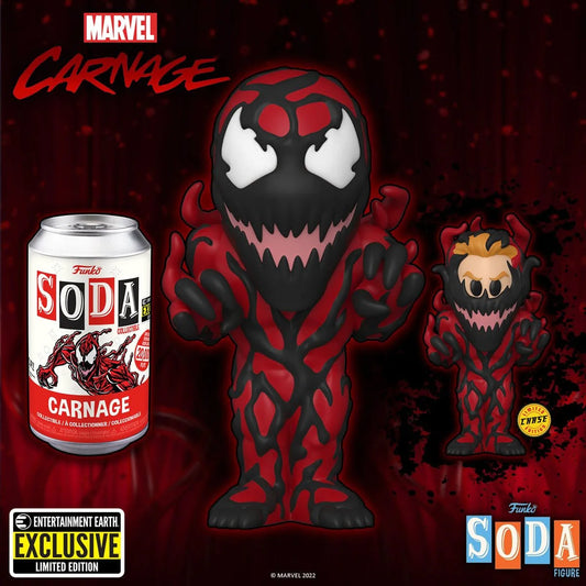 Funko Pop! Soda  Marvel Carnage 1 in 6 chance of CHASE - Entertainment Earth Exclusive