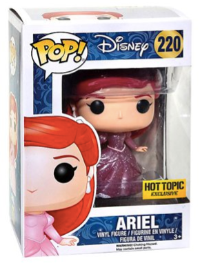 Ariel Funko Pop! Disney The Little Mermaid Ariel #220 Glitter Hot Topic Exclusive