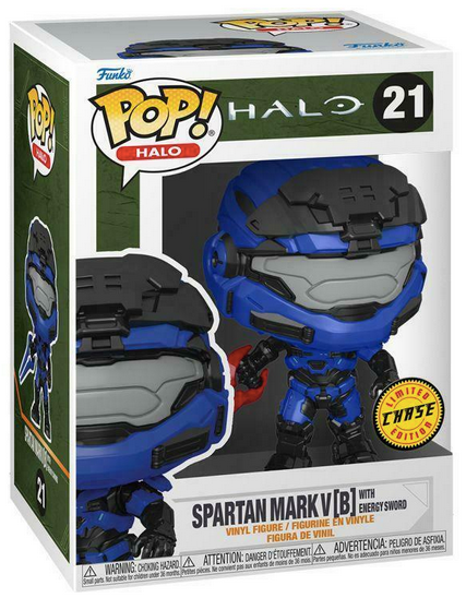 Halo Infinite - Spartan Mark V with Red Energy Sword Limited Edition Chase Funko Pop! Halo #21 Vinyl Figure