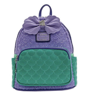 Loungefly Disney Little Mermaid Sequin Collection Ariel Mini Backpack