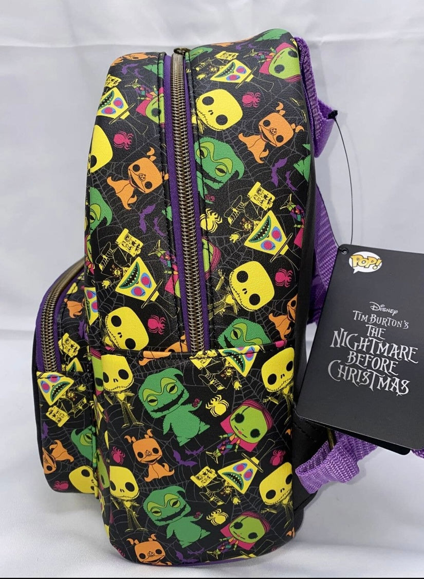 Nightmare Before Christmas Blacklight Pops and Backpack Gift Set 5 POPs and 1 PACK