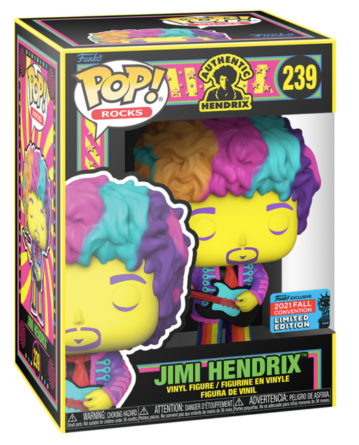 Jimi Hendrix Funko Pop! Rocks 2021 Fall Convention Exclusive Limited Edition #239