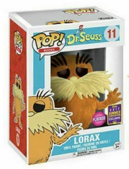Lorax Funko Pop! Books Dr. Seuss Flocked #11 2017 Summer Convention