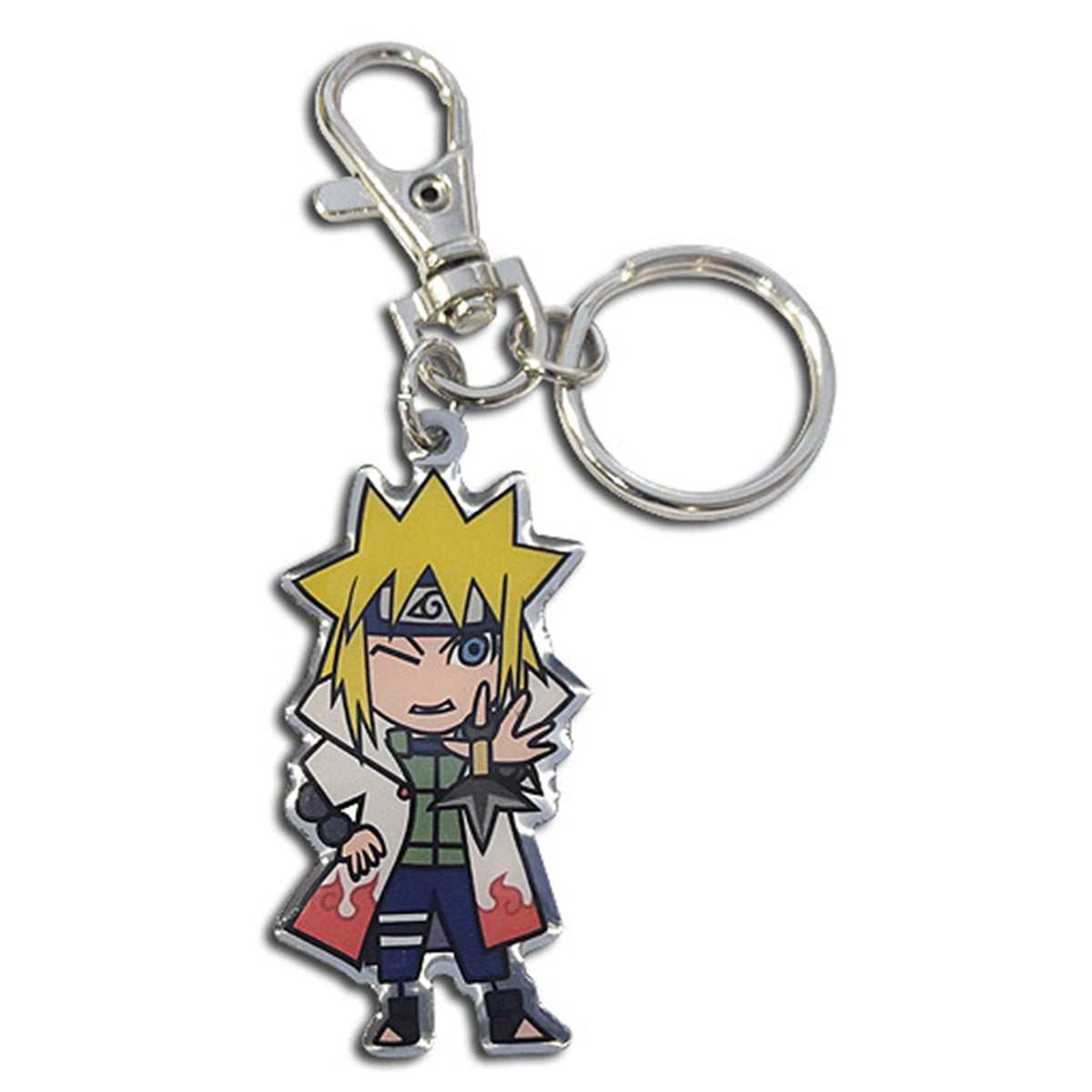 Naruto Shippuden Minato Metal Key Chain with quick release clasp