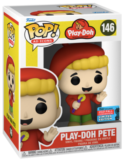 Play-Doh Pete Red ECCC 2021 Fall Convention Funko Pop! Ad Icons 