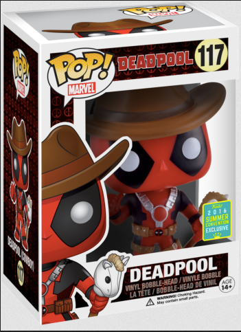 Deadpool Cowboy Deadpool 2016 Summer Convention Funko Pop! Exclusive #117