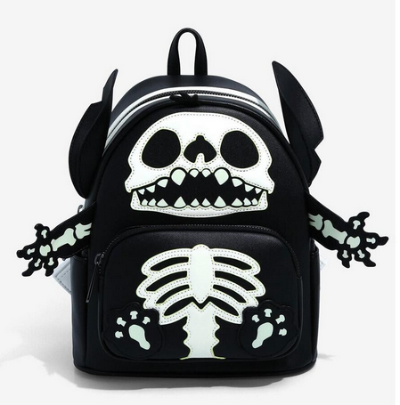 Loungefly Disney: Stitch Skeleton GITD Backpack 2022 SDCC Exclusive IN HAND