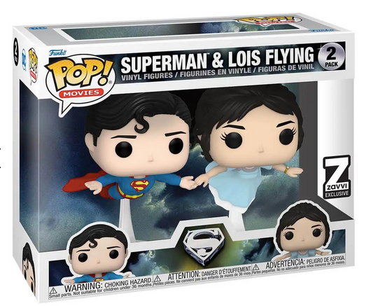 Superman And Lois Flying Funko Pop! Movies 2 Pack Zavvi Exclusive